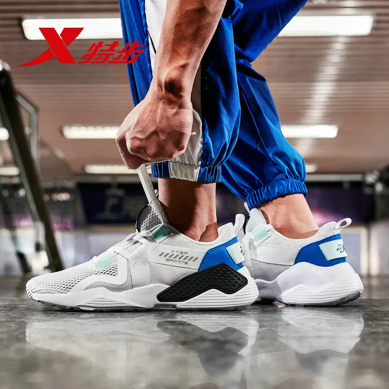 Xtep весна тренд мужская легкая сетка амортизация спортивная обувь для бега мужская повседневная обувь для отдыха 881219329536