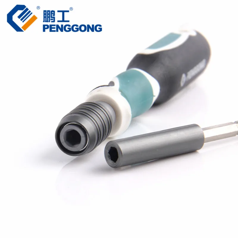 

PENGGONG Adjustable Screwdriver Set Magnetic Hex Socket Bit Adapter Extension Rod Hand Tool 8PCS