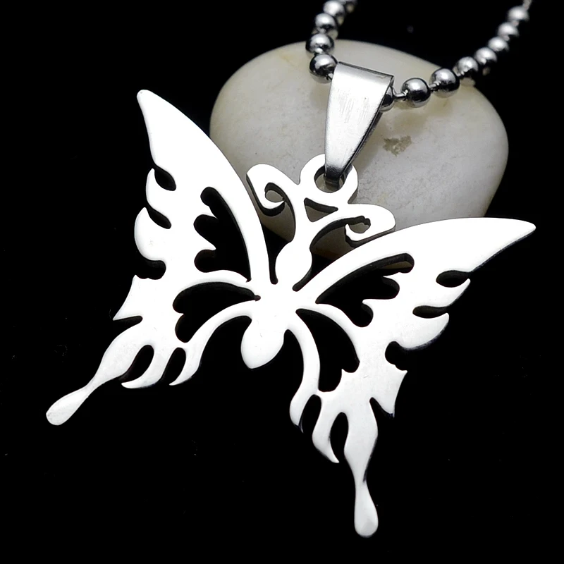 Ожерелье из полированной нержавеющей стали с цепочкой 60 см|necklace tie|necklace classicpendant