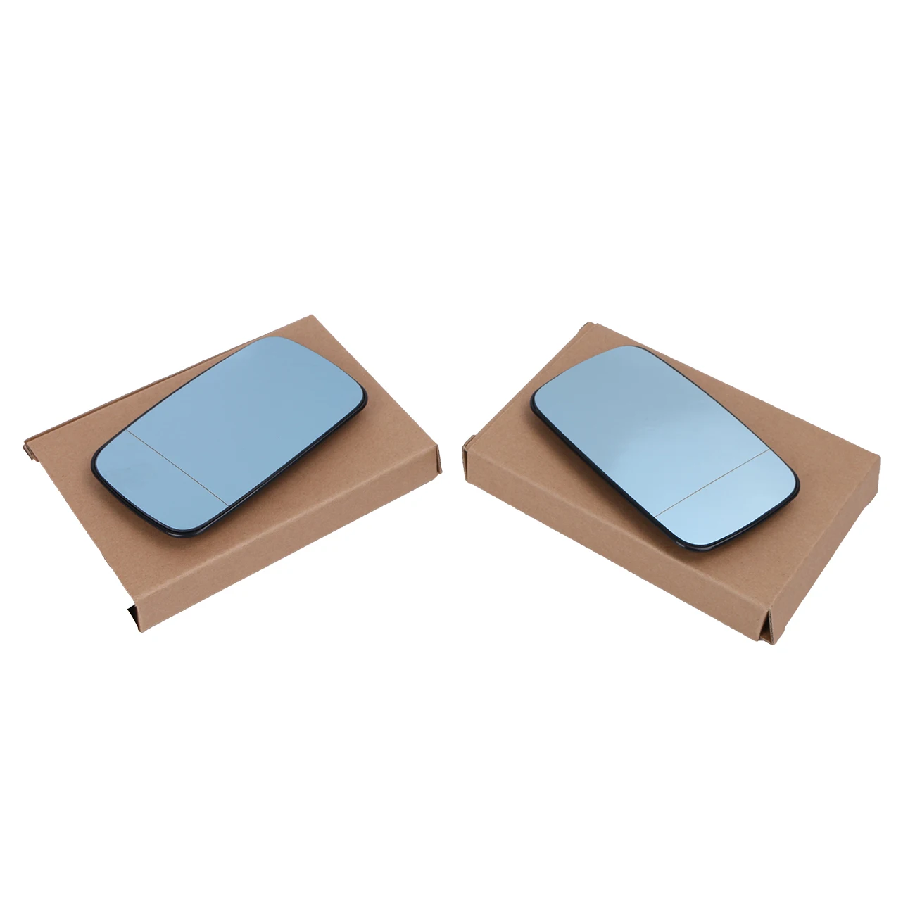 2x Автомобильное голубое нагревательное крыло прозрачное цветное широкоугольное