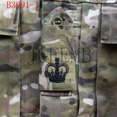 Британская Армия Вышивка Мультикам MTP черный ранг слайды Военная тактика для поднятия морального духа патч значки