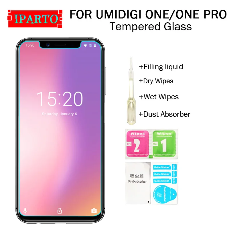 Закаленное стекло UMIDIGI ONE 100% Высококачественная защитная пленка 9H для экрана