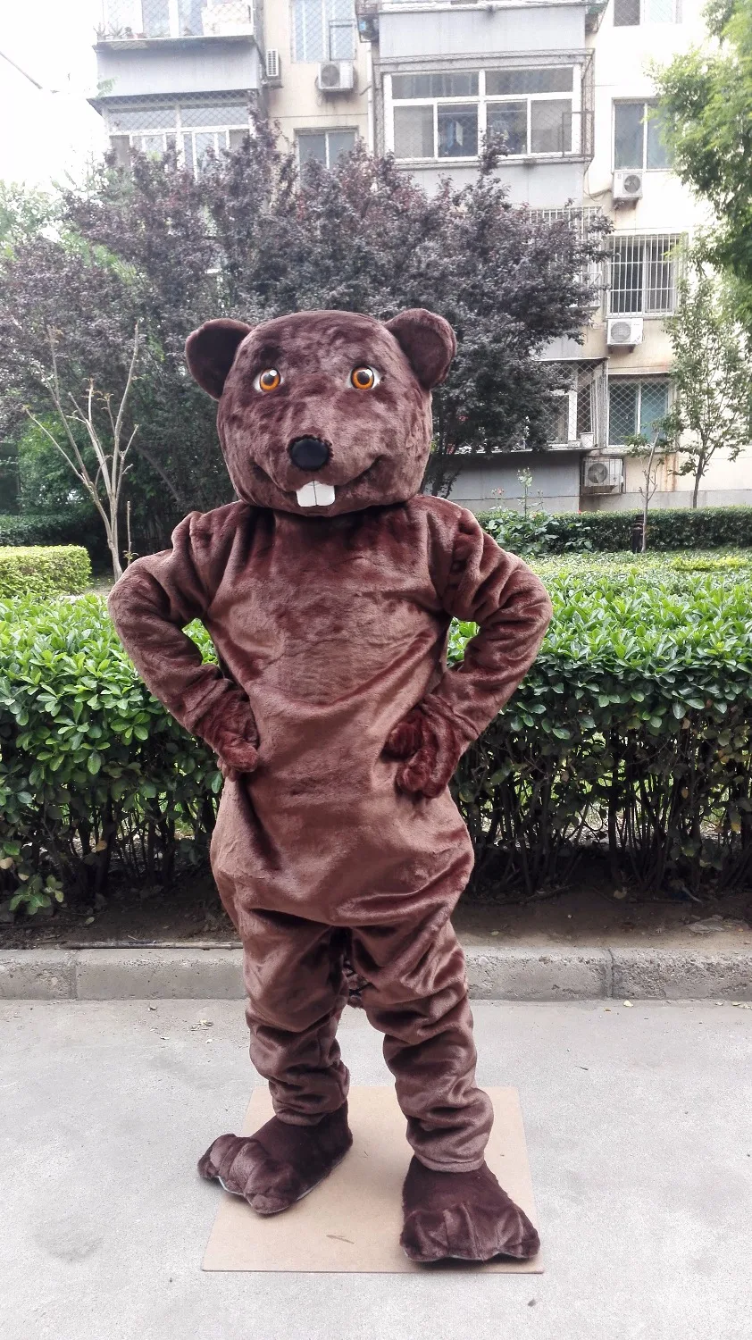 Плюшевый маскарадный костюм бобра Sinocastor индивидуальный аниме косплей карнавал
