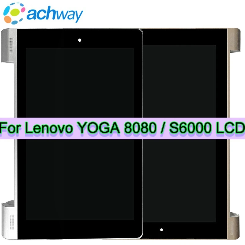 10," lenovo YOGA B8080 B8000 планшет 10/S6000+ ЖК-дисплей с сенсорным экраном дигитайзер сенсор полная сборка планшетный ПК