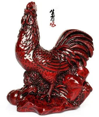 AA-10 смолы дома Творческий подарок спальни зодиака петуха светильник красного