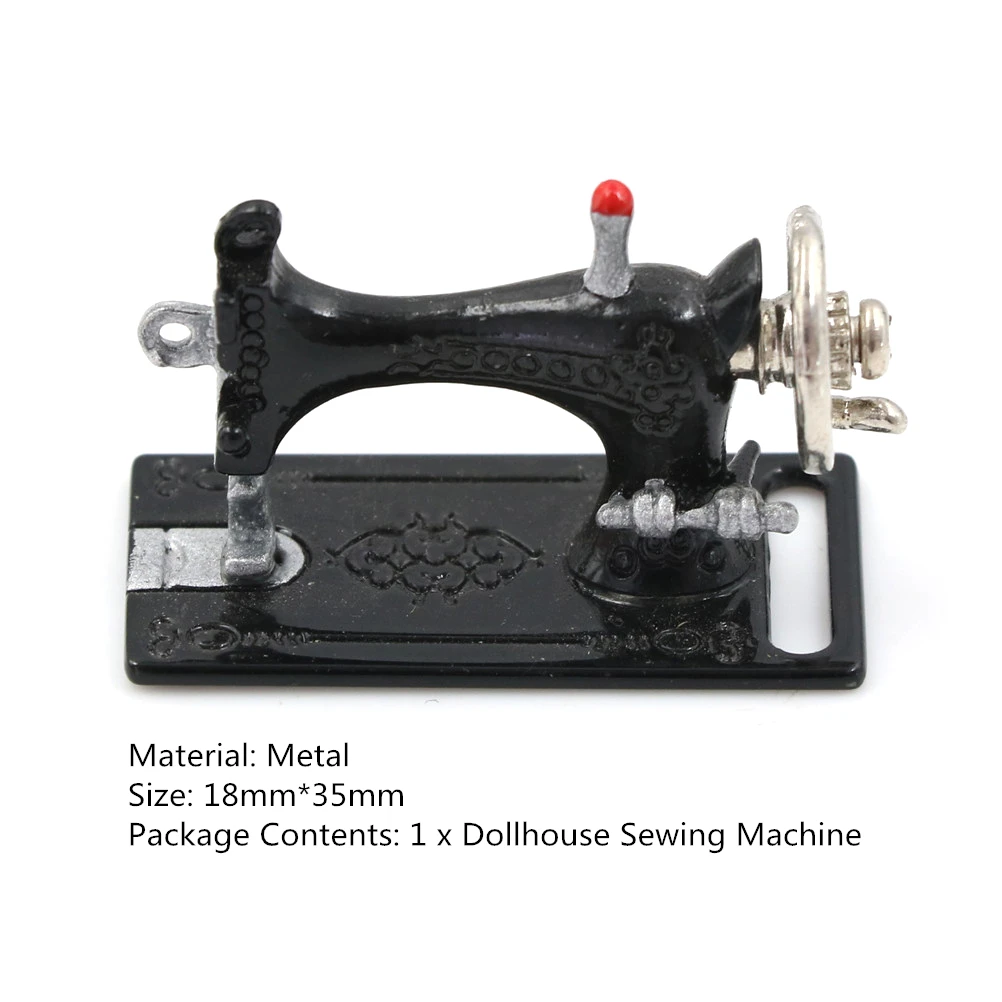 2 Горячая 1:12, мини швейная машина, имитирующая мебель для дома для девочки, кукольный дом, украшение кукольного домика, Миниатюрные аксессуары - Цвет: 2