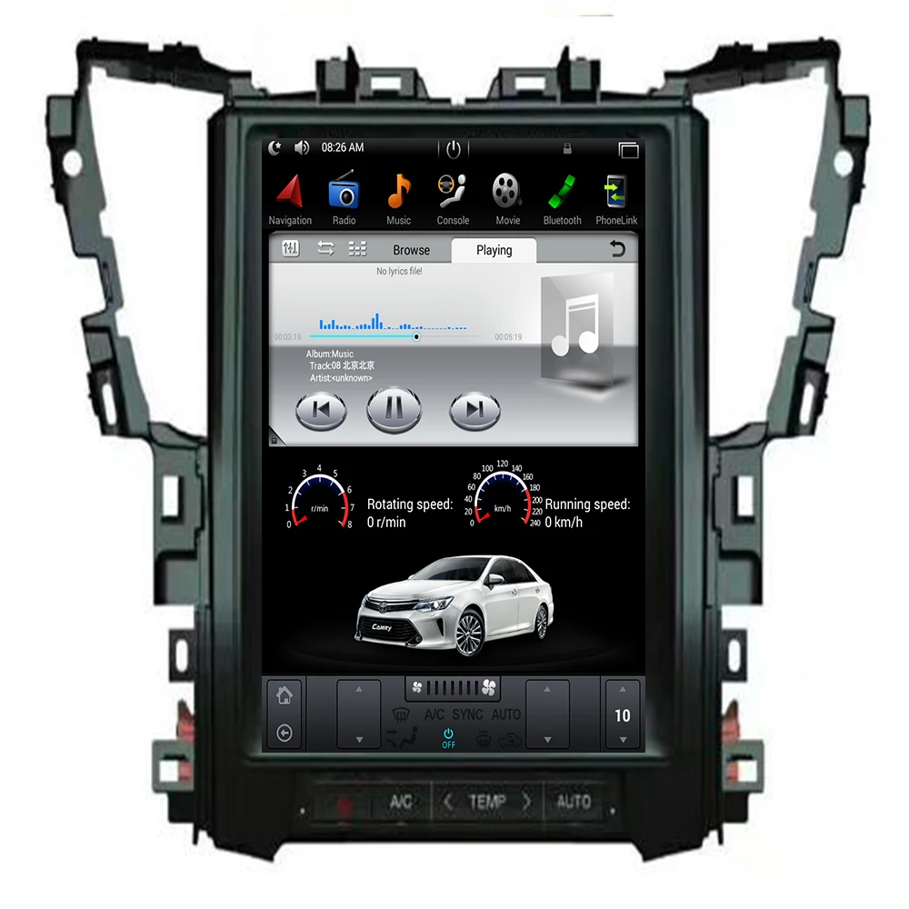 Для Toyota Alphard 12 1 &quotсенсорный экран Android 9 0 7 2 Гб ОЗУ 32 ПЗУ GPS навигация радио
