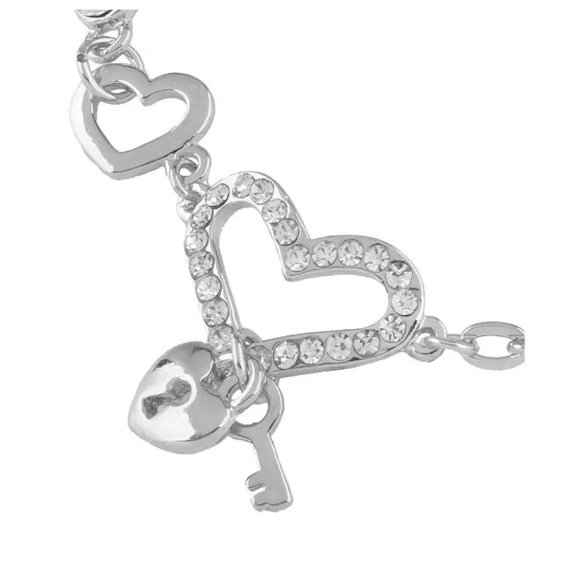 Новый дизайн милое сердце к сердцу полый кулон инкрустация маленькая