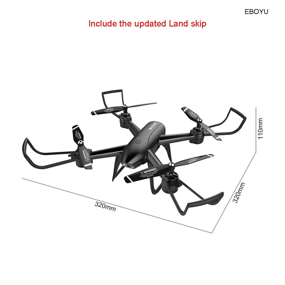 Дрон с дистанционным управлением EBOYU SG106 с камерой 4K HD WiFi FPV Follow Me Selfie Drone v-знак фотография оптический поток RC Квадрокоптер Дрон RTF