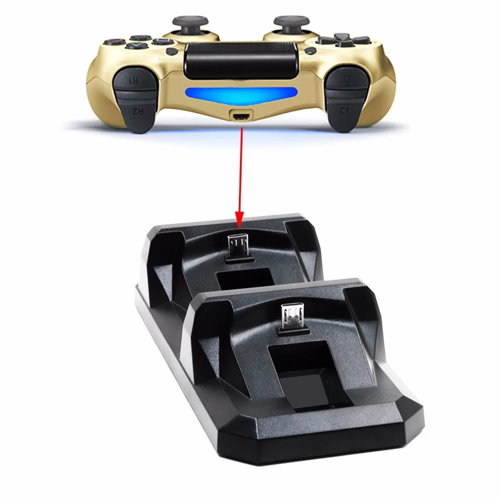 Двойная зарядная док-станция для контроллера PS4 подставка-держатель