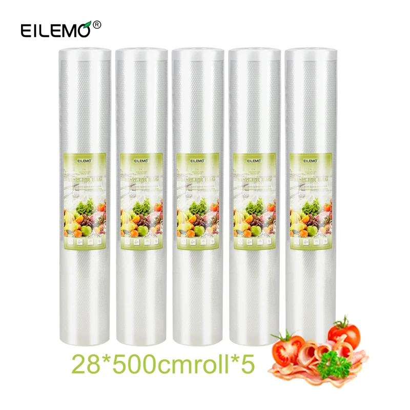 Eilemo 5rolls/лот вакуумный мешок Еда упаковщик упаковочная запайки упаковки мешки