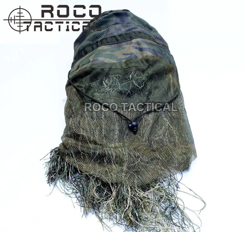 ROCOTACTICAL дышащий снайперский Ghillie капот Камуфляжный головной чехол для Ghillie костюм Москитная сетка капюшон головной убор Ghillie Viper капюшоны