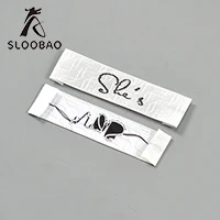 100 шт./лот этикетки для одежды/тканая Основная этикетка SPO015 - Цвет: 15x60mm 100pcs