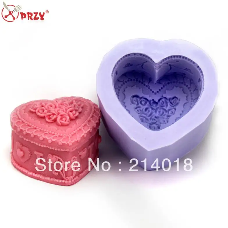 

Hansmade Silicone Mold Style Large Wholesale Hot Sale Chocolate Mold Cake Decoration Tools (CH148) Heart Shaped New Moulds PRZY