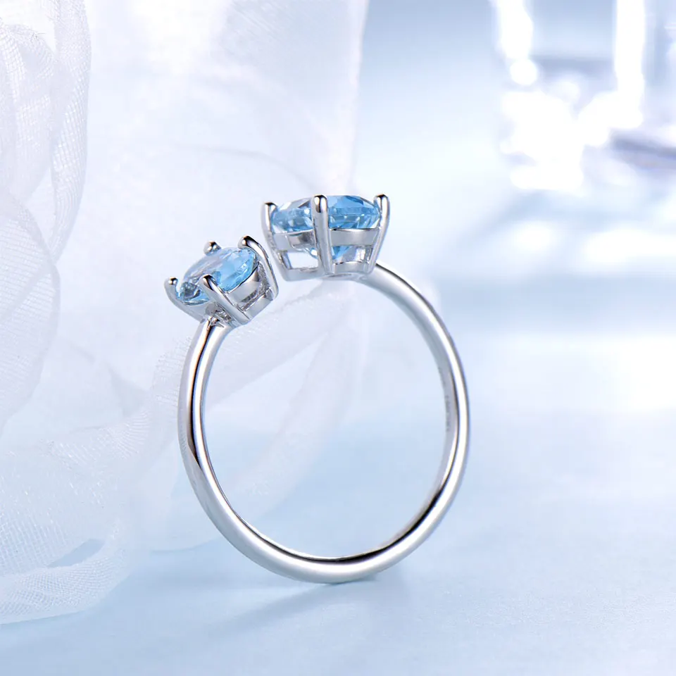 Женское кольцо с натуральным голубым топазом карата|ring for|rings for womenring ring |