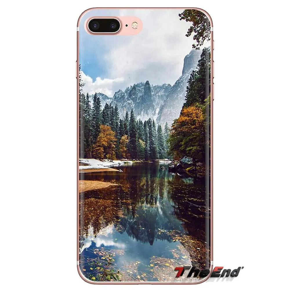 For Samsung Galaxy J1 J2 J3 J4 J5 J6 J7 J8 Plus 2018 Prime 2015 2016 2017 Lake forest nature landscape which Silicone Phone Case |