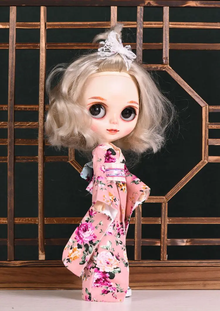 1/6 японское кимоно для кукол Blyth 1 шт. аксессуары кукольной одежды рождественский