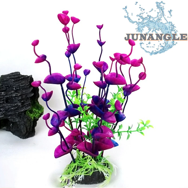 JU украшение для аквариума пластиковая трава воды украшения поддельная