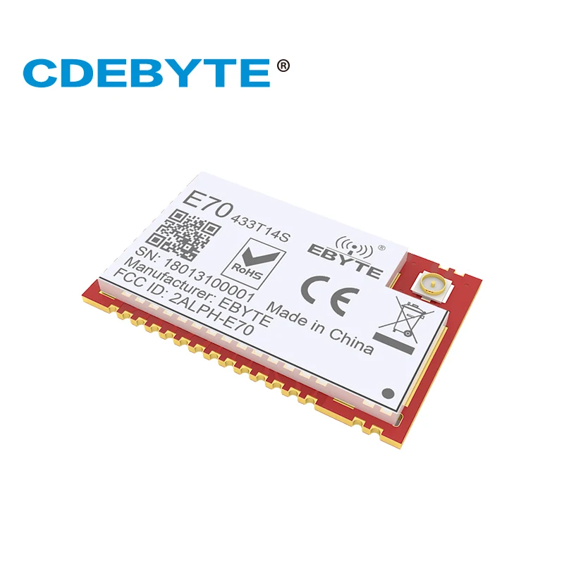 E70 433T14S Двухъядерный ARM CC1310 433 МГц 25 МВт IPX штамп антенна отверстия uhf беспроводной