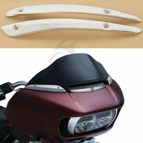 Хромированная Боковая Отделка лобового стекла для Harley Touring Road Glide FLTRU FLTRX- Новинка