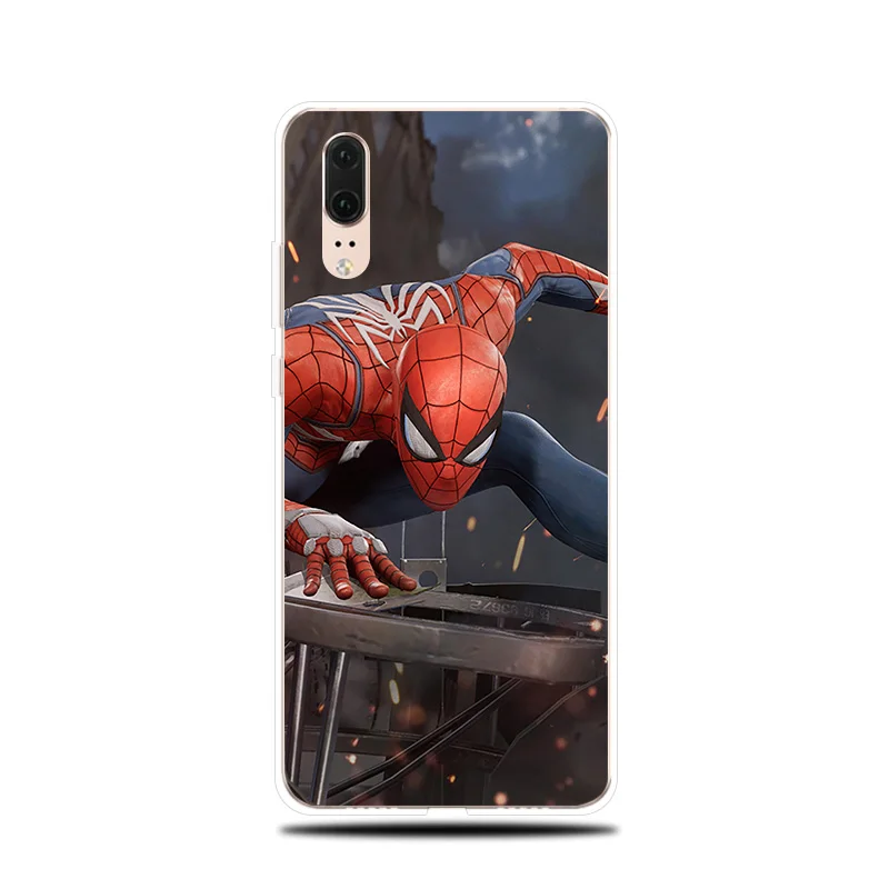 Spiderman Iron Man Silicone Phone Case For Huawei P8 P9 Lite 2017 P Smart 2019 Soft Cover P10 P20 P30 Pro |