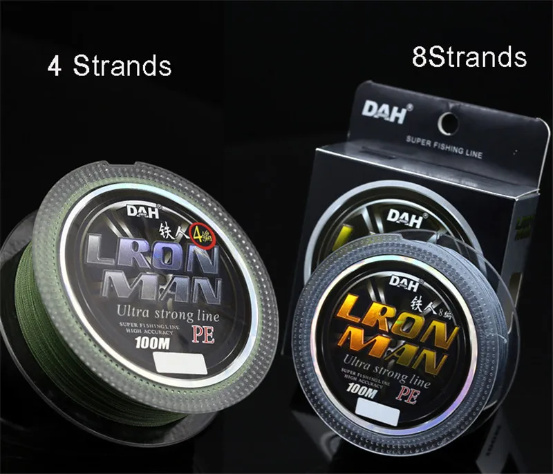 Суперпрочная мультифиламентная плетеная полиэтиленовая оплетка 4 и 8 нитей