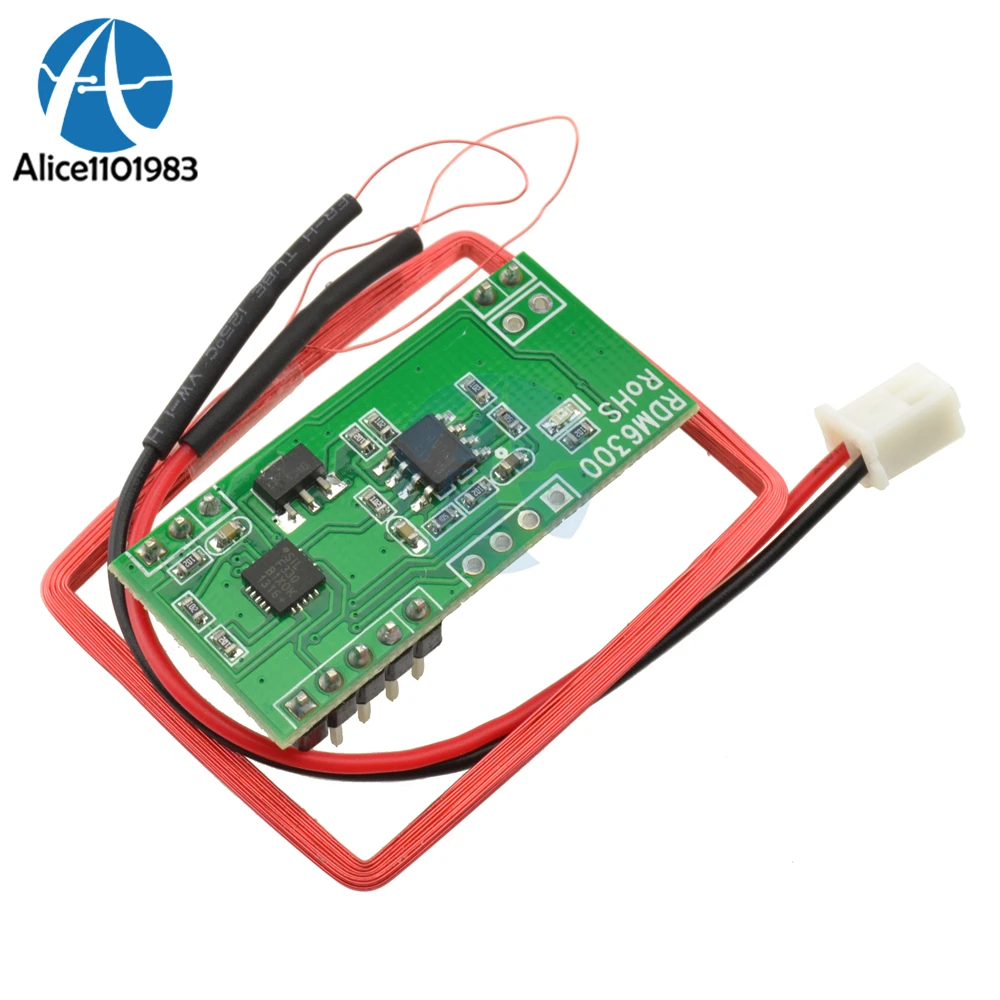 Модуль считывания карт RFID EM4100 125K RDM6300 ID РЧ UART выход для Arduino контроля доступа