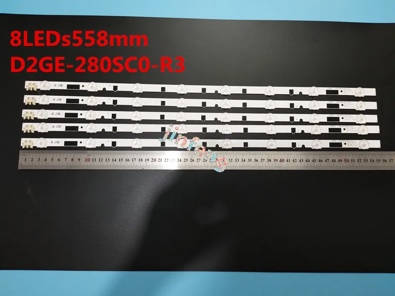 5 шт. Светодиодная лента для samsung UA28F4088AR CY HF280AGEV3H UE28F5000 UA28F4000AR|Компьютерные кабели и