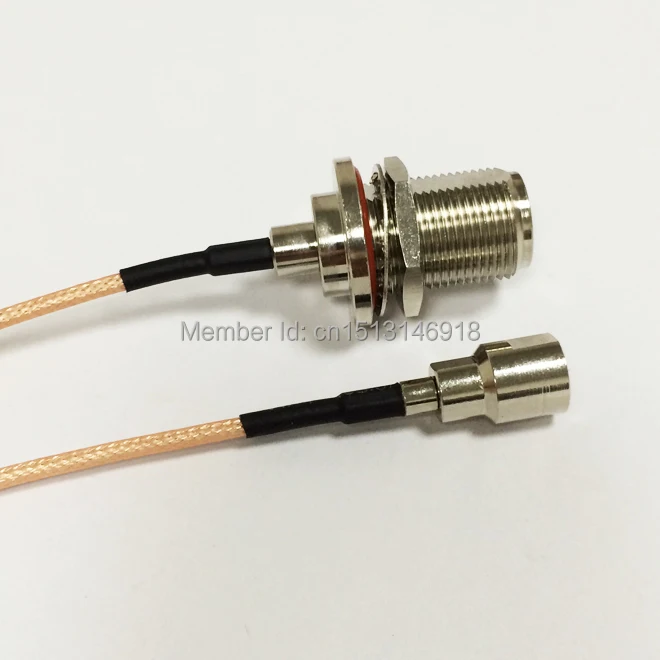 НОВЫЙ N образный переходник с внутренней перегородкой и гайкой штепсельная вилка