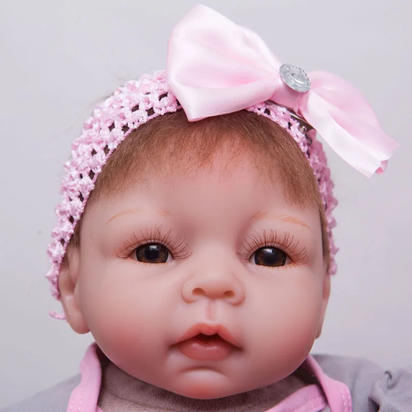 Кукла реборн силиконовая Мягкая 55 см 22 дюйма|baby girl doll toy|doll toysgirl toy |