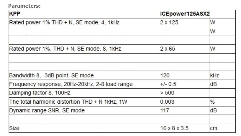 ICEPOWER 2x125 Вт HIFI Плата усилителя ICE125ASX2 двухканальный цифровой модуль усилителя без регулировки громкости