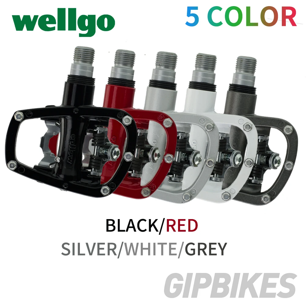 Wellgo R120B MTB горный велосипед Clipless Педали с бутсами SPD совместимый Алюминиевый сплав