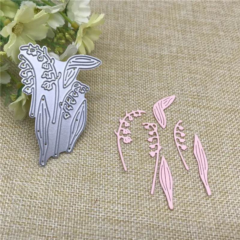 Металлические штампы в виде ландыша для рукоделия альбом скрапбукинга бумажные