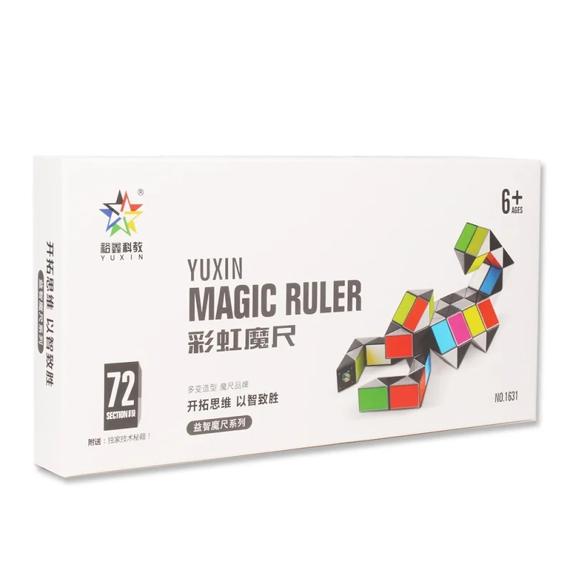 

YUXIN 3D Colorful Modeling Magic Ruler Cube 72 Segments Snake Twist Cube Puzzle Kid Educational Toy for Children Gifts