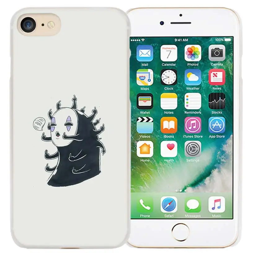 Милый чехол для iPhone XS Max XR X или 10, 6, 6 S, 7, 8 Plus, 5S, SE, 5, 4S, 4, 5C, Жесткий Чехол из поликарбоната с рисунком Тоторо, унесенный призраками, Ghibli - Цвет: 19