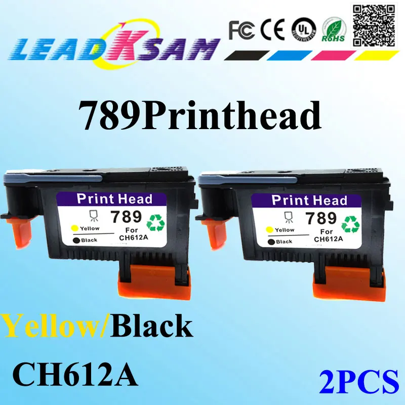 2pcs print head compatible for hp789 CH612A Yellow/Black 789 L25500 printer printhead | Компьютеры и офис