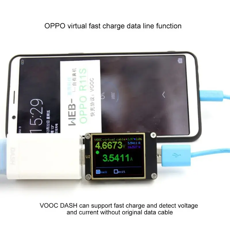Тестер USB QC4.0 + PD3.0 2 0 модернизированный с функцией быстрой зарядки 4 ~ 24 В 5