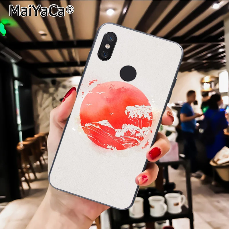 MaiYaCa Ван 7А 6Agh искусство Звездная ночь волна Искусство Японский телефонный чехол