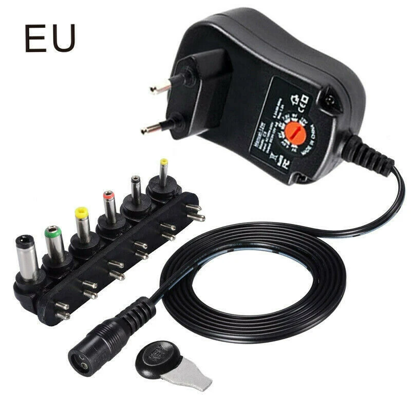

Adjustable AC DC Power Adapter Universal Wall Plug-in 5V 6V 9V 12V Plug Charger Power Supply AC/DC Adapters
