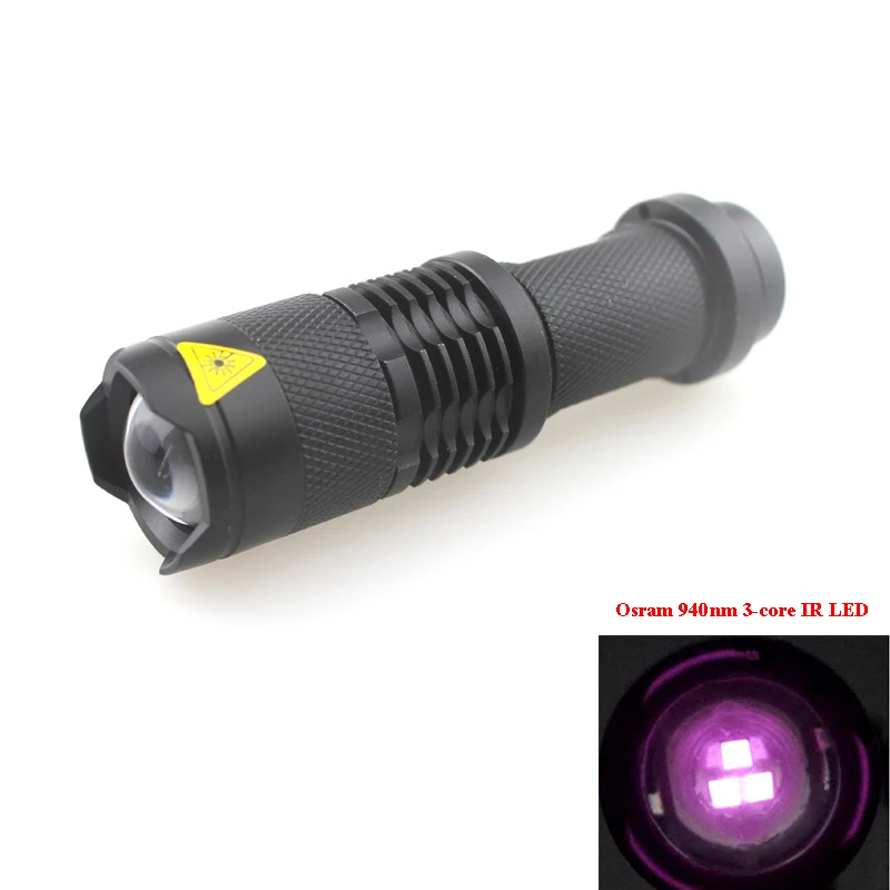 Фонарик с 3 ядерным инфракрасным зумом U F SK68 940nm (1x1450 0/1xAA)|Фонарики и осветительные
