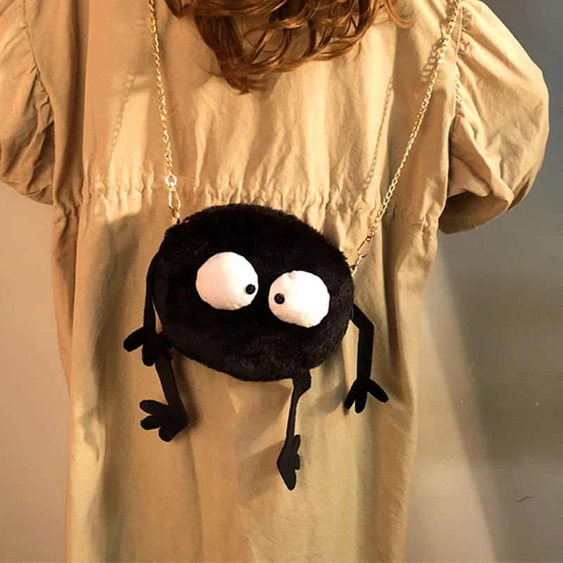 IVYYE TOTORO Dusty Ball модные аниме плюшевые сумки на плечо мягкая мультяшная тотализатор Повседневная Сумочка пушистые куклы телефон сумка леди девушки