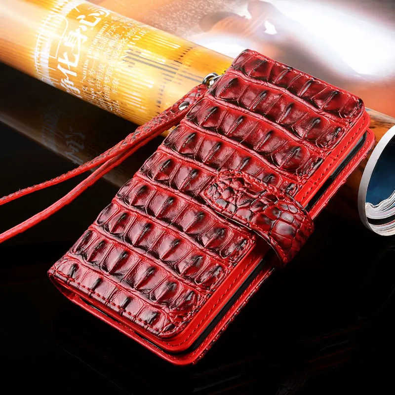 Чехол для Meizu m6 note роскошный крокодиловый змеиный кожаный флип деловой стиль