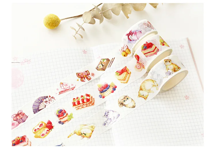 Сладкий сон красочная лента washi клейкая лента DIY Скрапбукинг Стикеры этикетки клейкая лента
