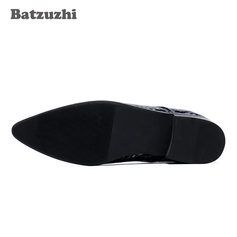 Туфли Batzuzhi мужские из натуральной кожи итальянского типа заостренный носок