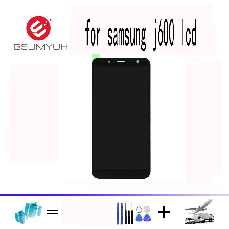 ЖК дисплей для SAMSUNG Galaxy J6 2018 J600 J600F сенсорный экран полная сборка запасные части