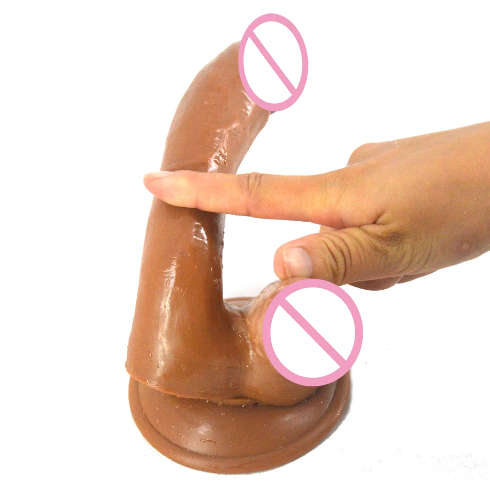 Коричневый двойной фаллоимитатор секс-игрушки для женщин мастурбация