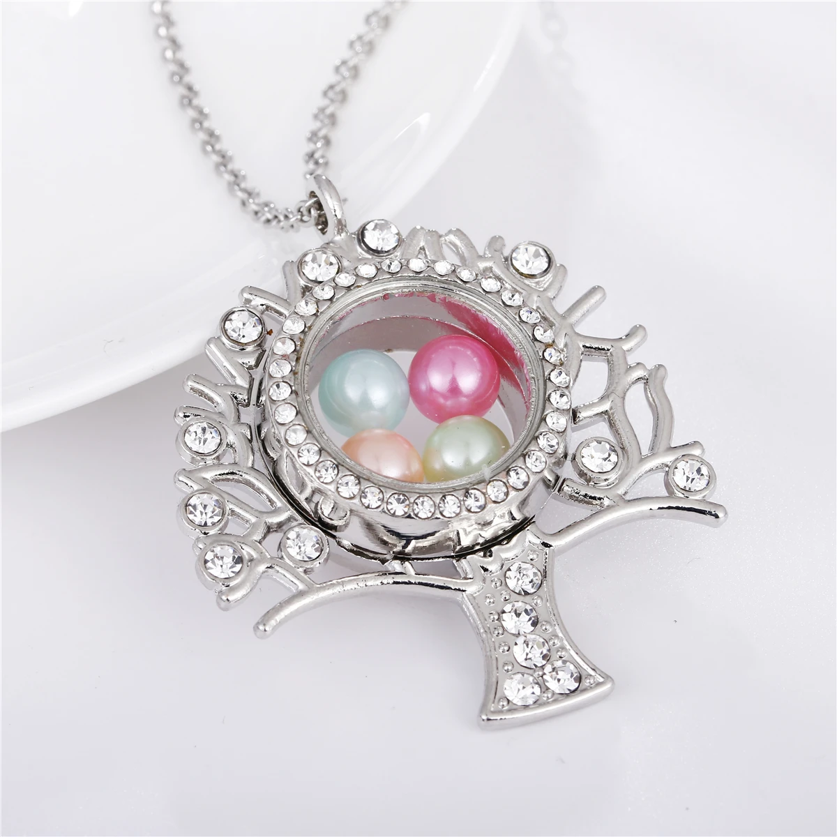 Древо жизни Лебедь Сова памятный подвесной медальон Магнитная подвеска оплетка