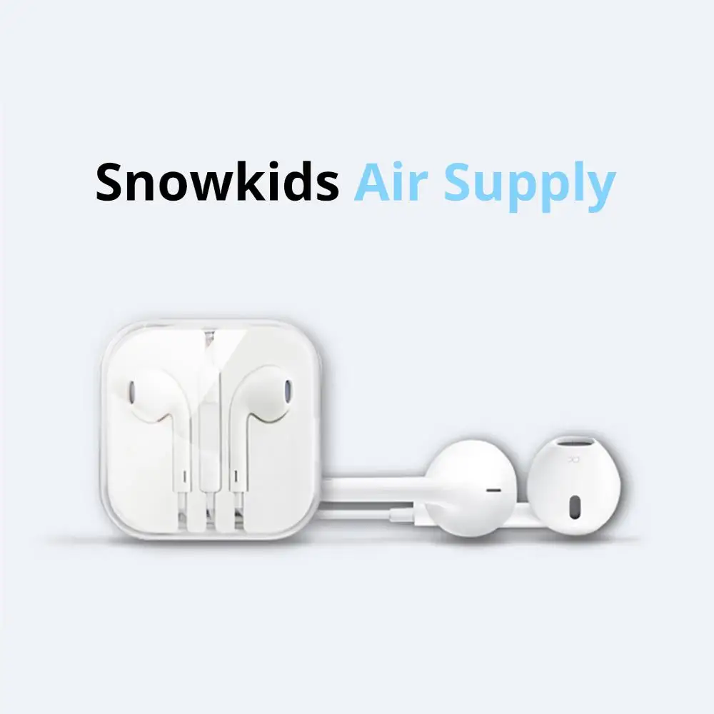 Snowkids наушники для iPhone только стерео наушники с линейным управлением 3,5 мм в ухо SuperBass 360 ° surroundsound