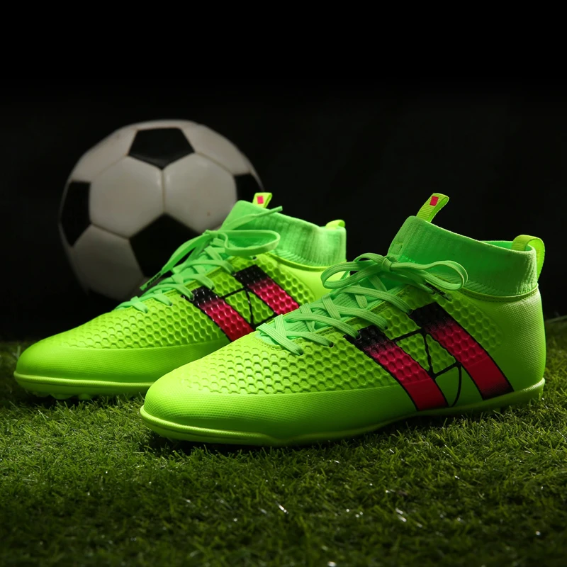 spike soccer football shoes high ankle men crampon boots superfly original cleats futzalki sneakers | Спорт и развлечения