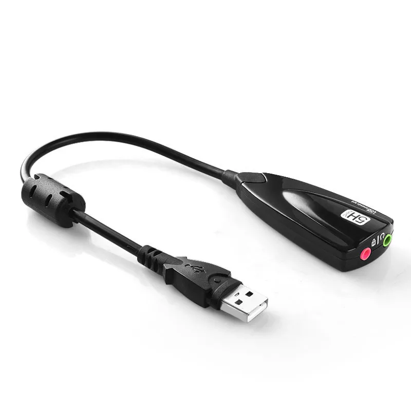 Внешняя звуковая карта 3D Аудио гарнитура микрофон 7 1 канальный USB 2 0 5HV2 адаптер